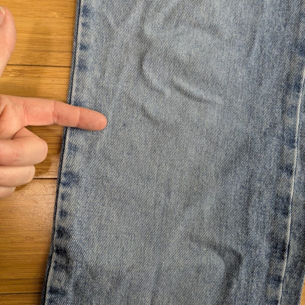 Calvin Klein Jeans 12 Blue Vintage 90s Y2K Boot Cut Straight 100% Cotton Denim - Picture 13 of 14